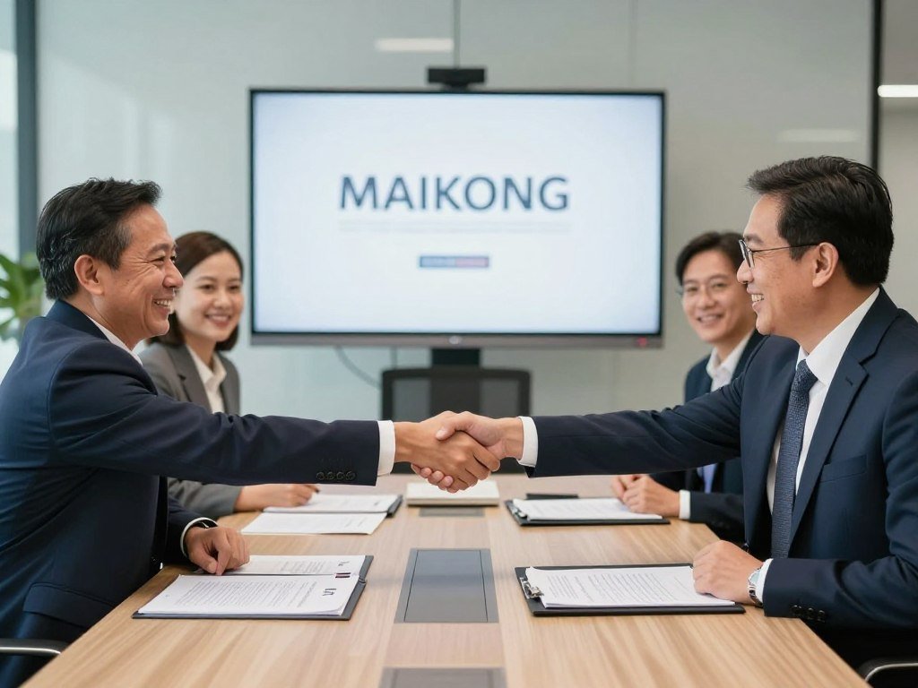 MAIKONG dealer meeting and partnership handshake