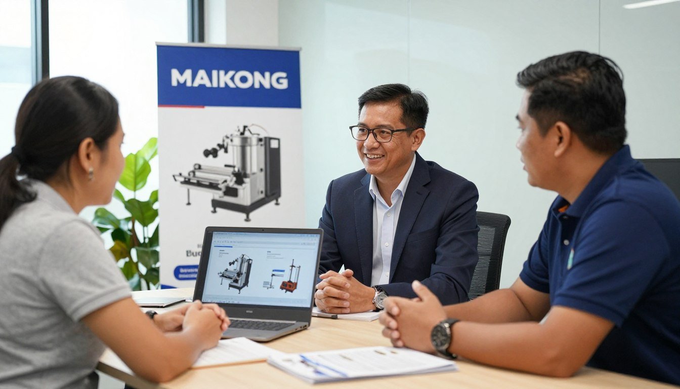 MAIKONG dealer meeting with Philippine farm owner customer