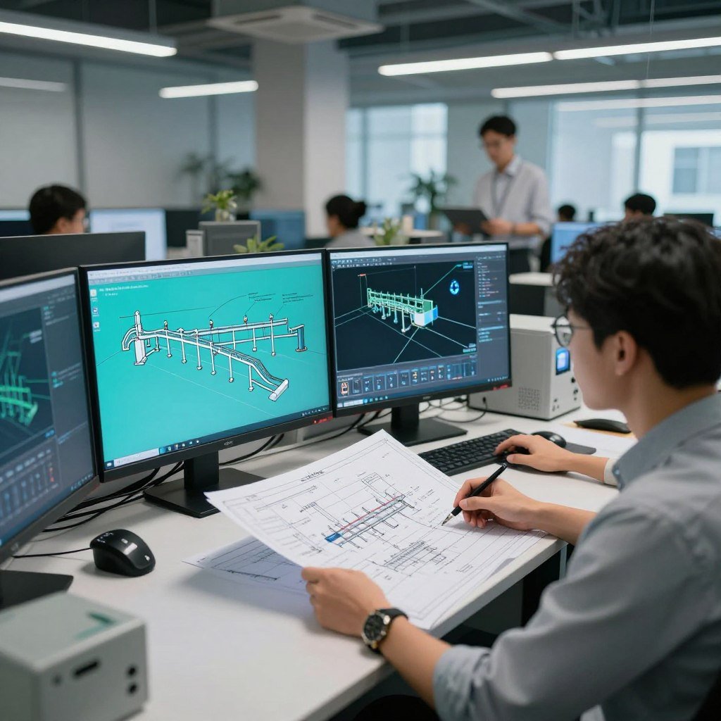 MAIKONG engineering team designing custom aqua feed production solutions