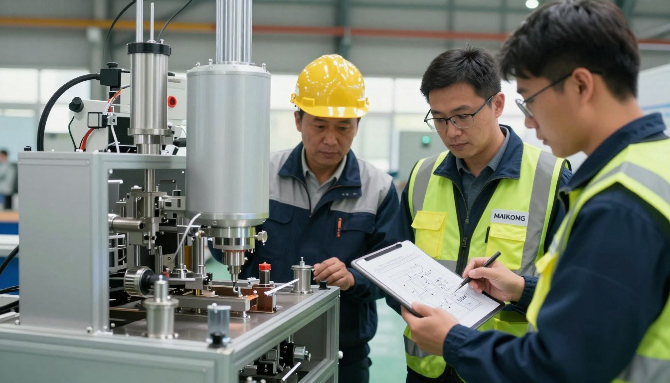 MAIKONG engineers customizing fish feed production line for Philippine client