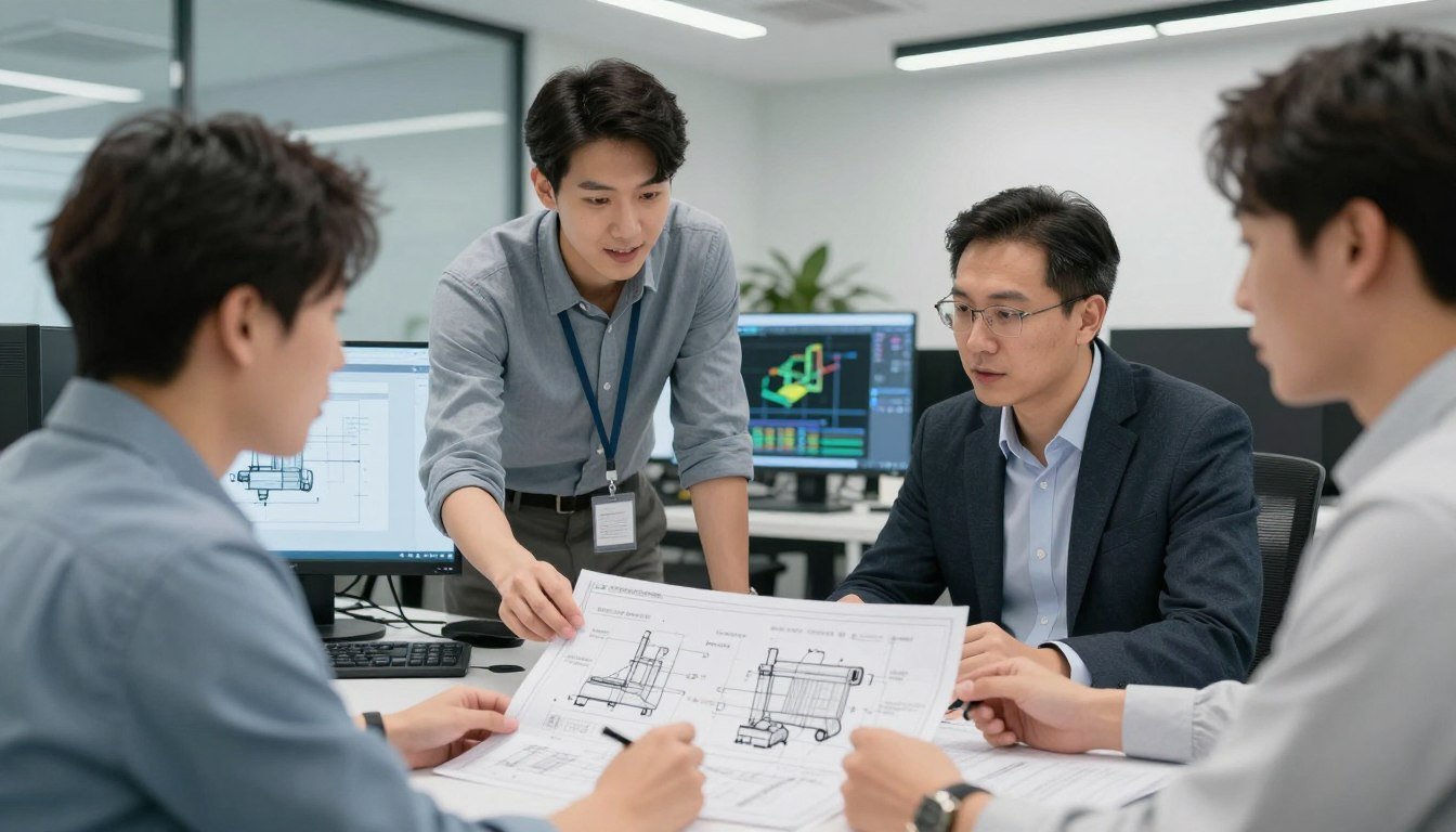 MAIKONG engineers designing custom pellet machine solutions