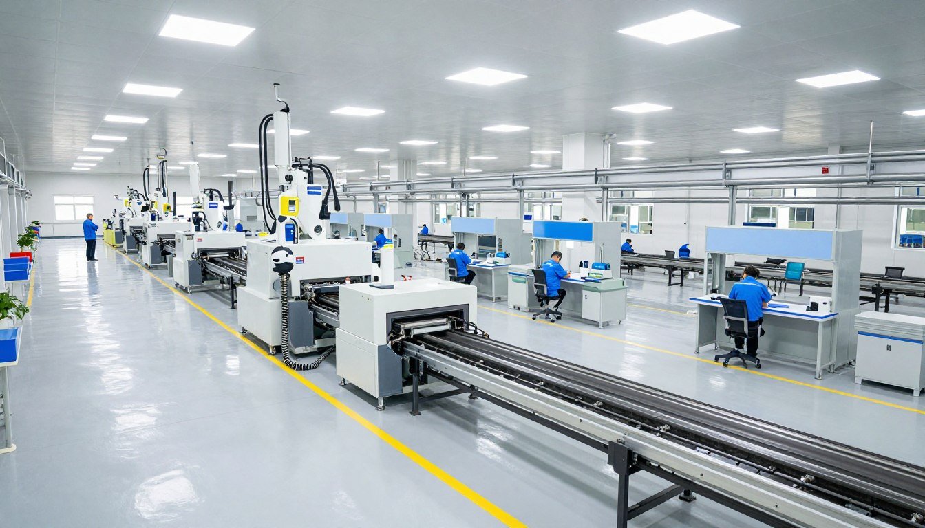 MAIKONG factory facility showing pellet machine manufacturing