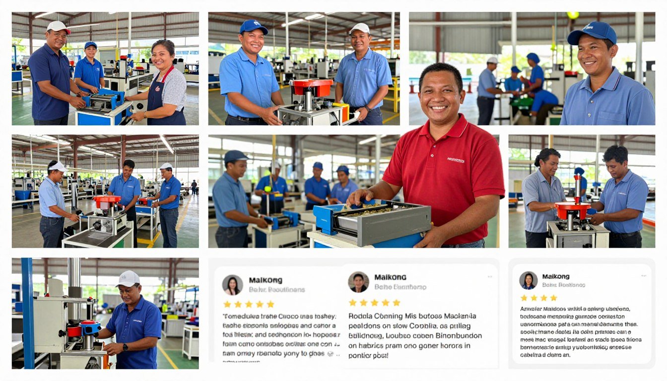 MAIKONG factory team and Philippine customer success stories