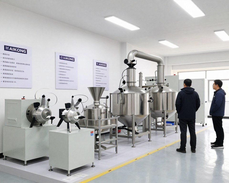 MAIKONG feed production equipment showroom display for distributors