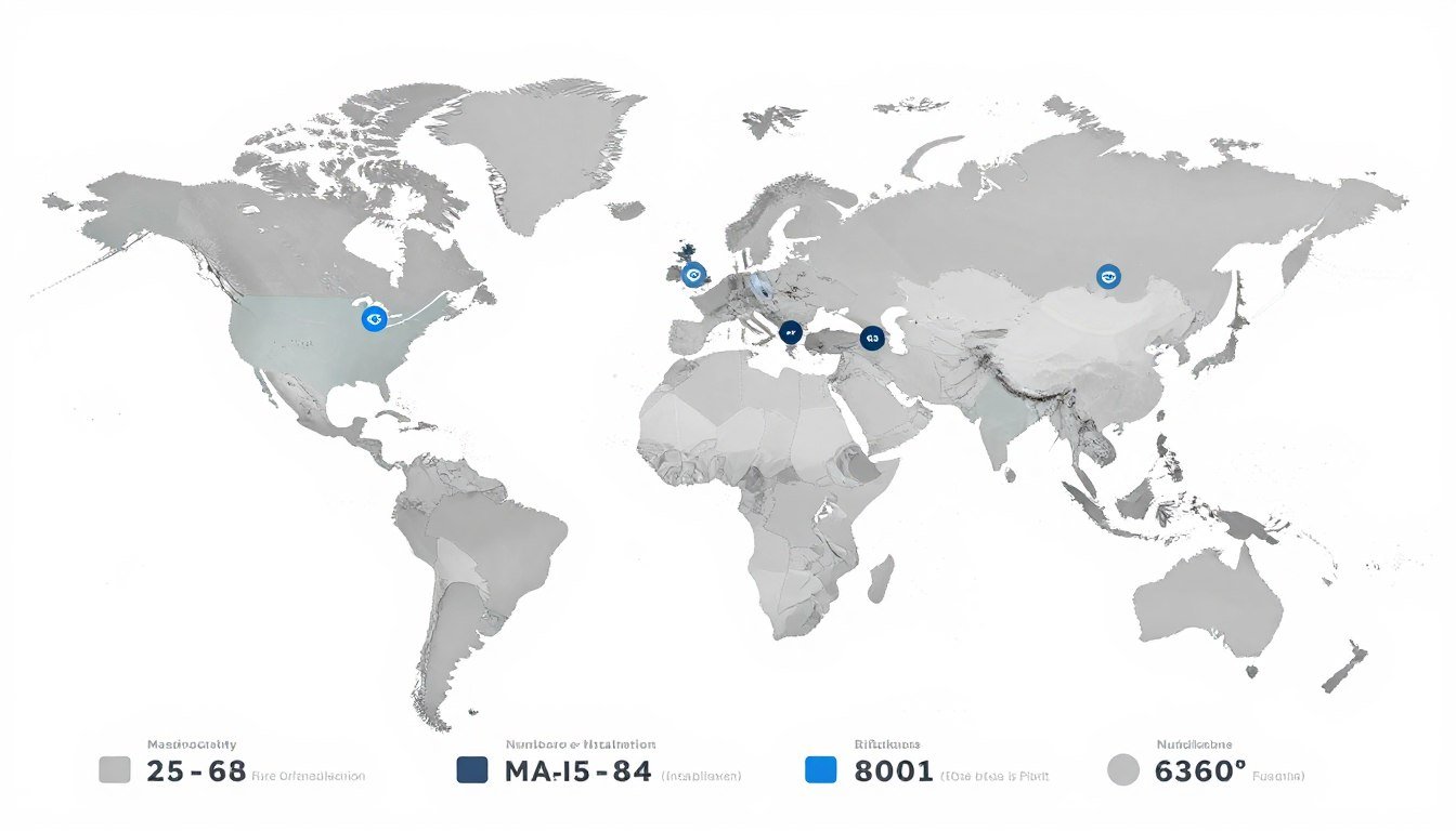 MAIKONG global installation map showing customer locations MAIKONG global installation map showing customer locations