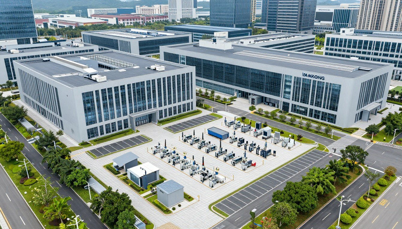 MAIKONG headquarters and manufacturing facility aerial view