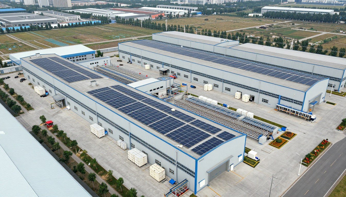 MAIKONG manufacturing facility in China producing animal feed production line equipment