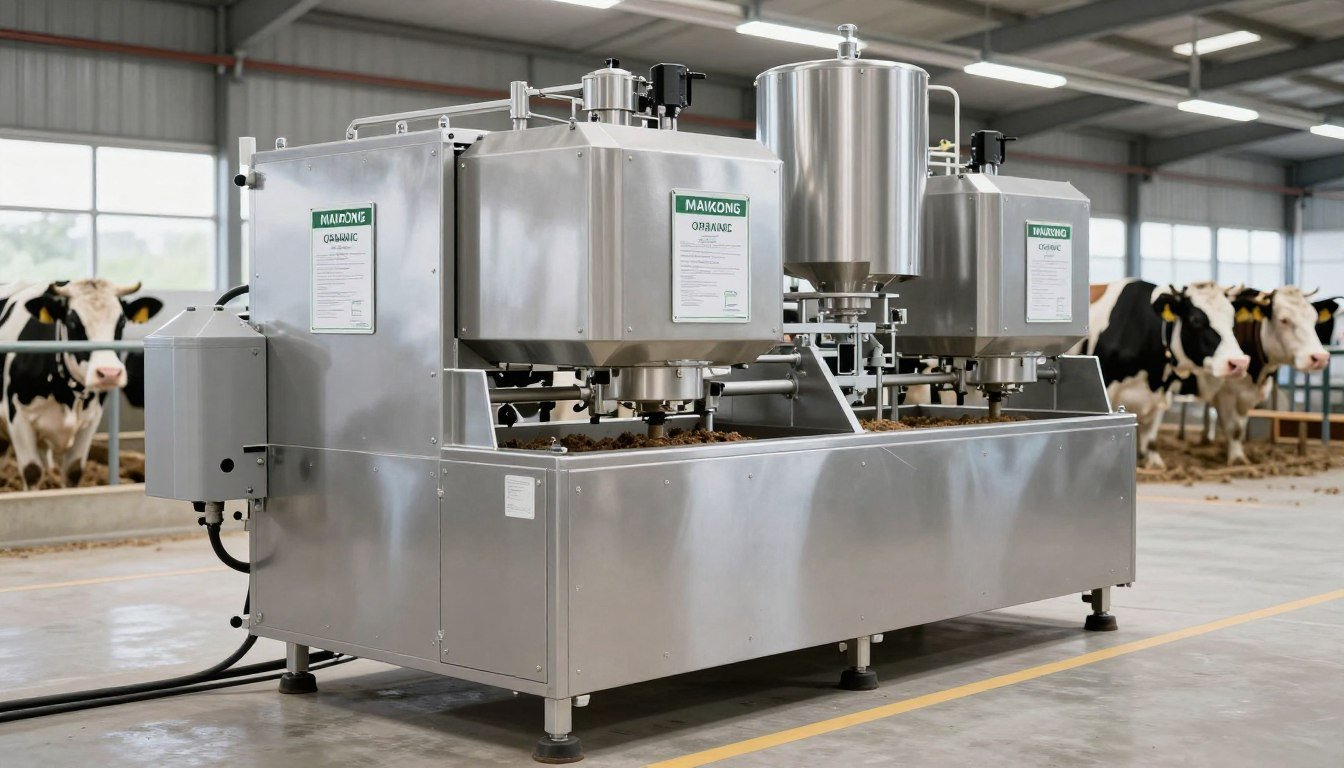 MAIKONG organic cattle feed production line in German certified organic farm