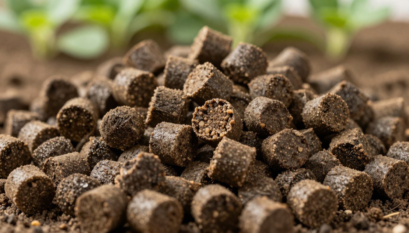 MAIKONG organic fertilizer pellets made from chicken manure and agricultural waste