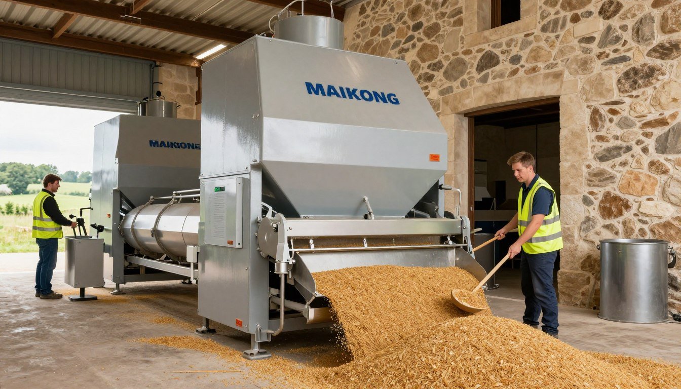MAIKONG organic poultry feed mill in rural France