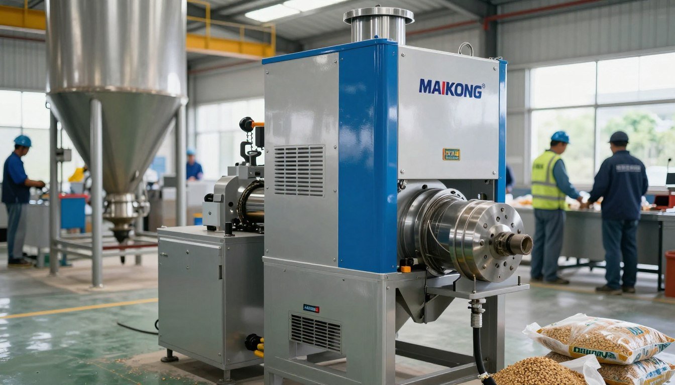 MAIKONG pellet machine mini MK-005 in modern Philippine feed mill facility