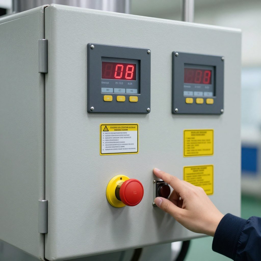 MAIKONG pellet machine safety features and control panel systems