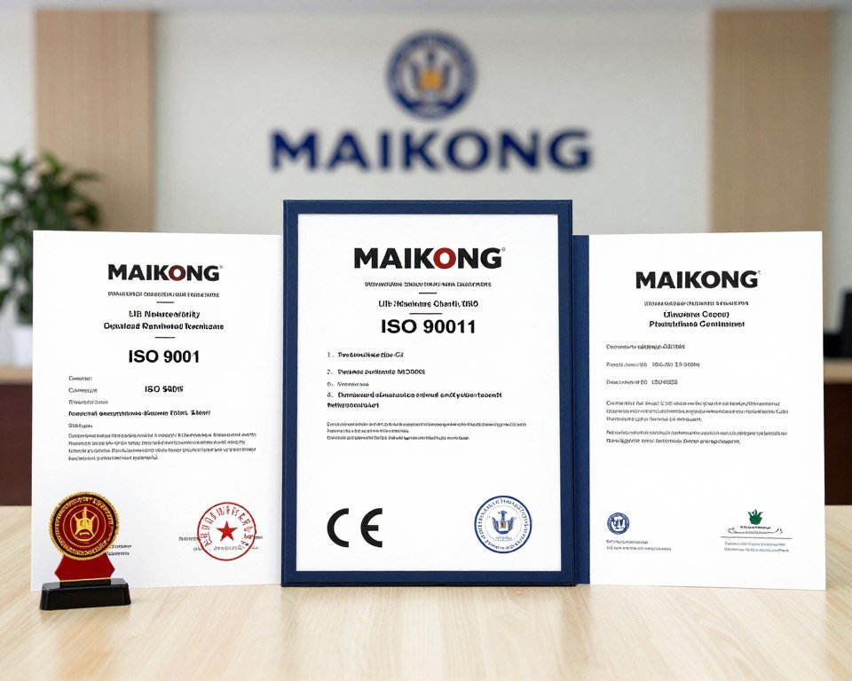 MAIKONG quality certification documents and compliance badges