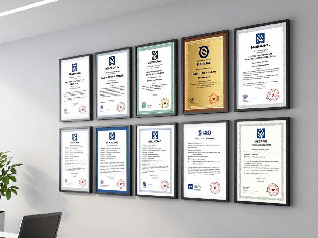 MAIKONG quality certifications and awards display