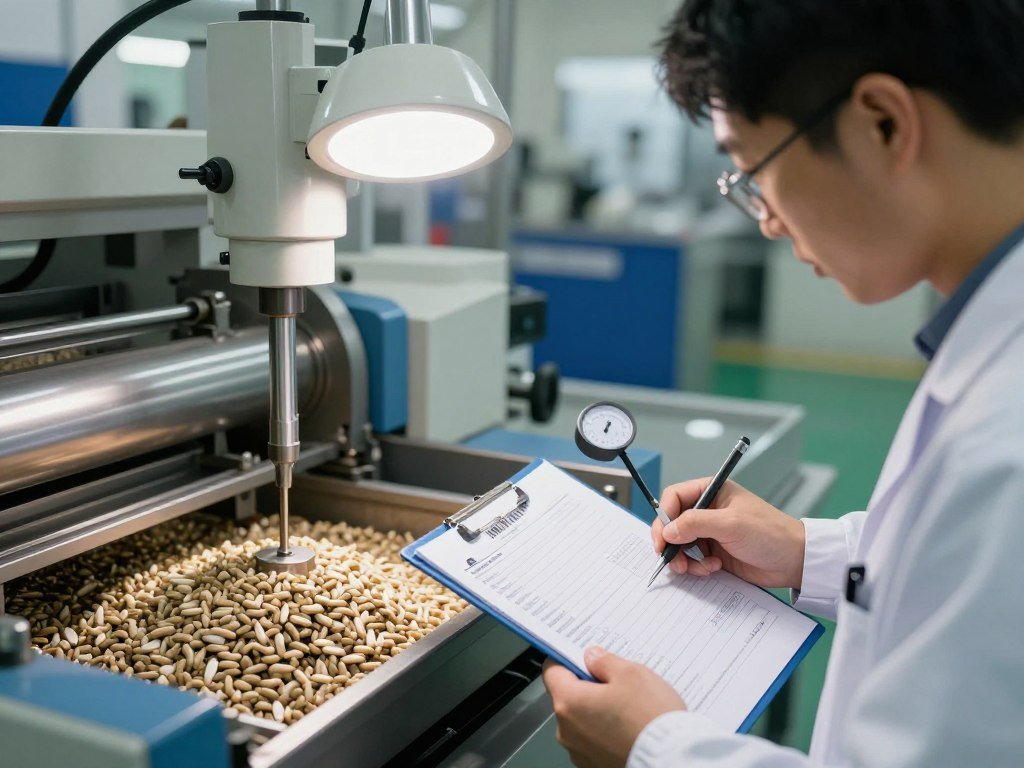 MAIKONG quality control inspection of fish feed equipment