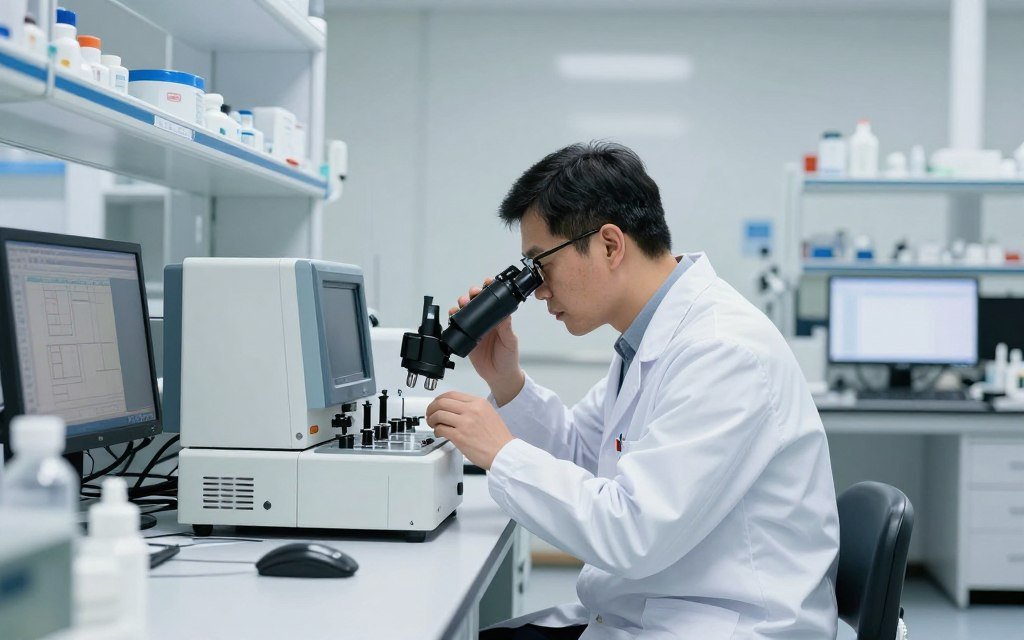 MAIKONG quality control laboratory testing feed pellet machine components and finished products