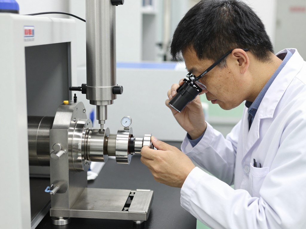 MAIKONG quality control team inspecting animal feed pellet mill components