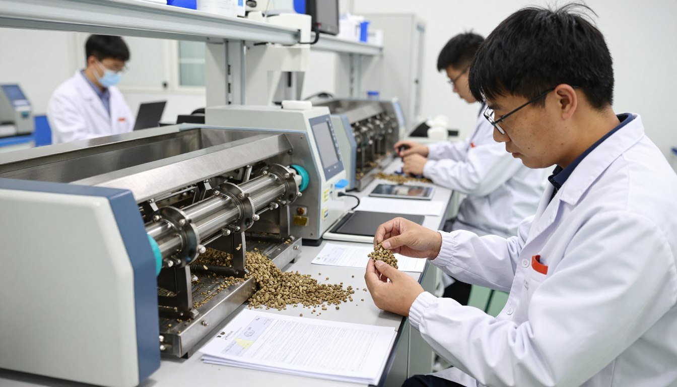 MAIKONG quality control testing of cattle feed pellet machine