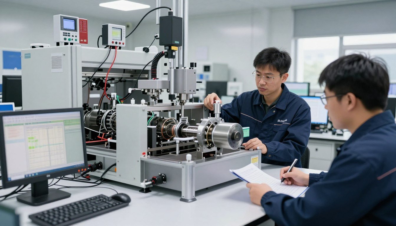 MAIKONG research lab testing new pellet machine technologies