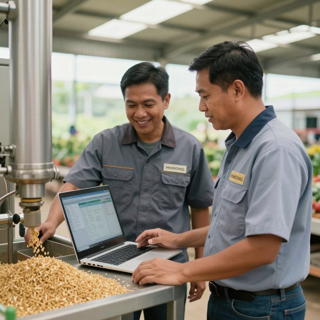 MAIKONG technical support engineer assisting customer