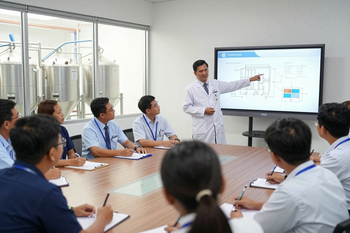 MAIKONG technical team providing training to Philippine customers