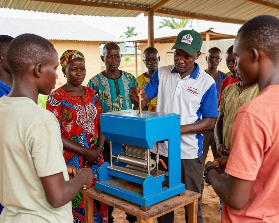 MAIKONG training session in African farming cooperative