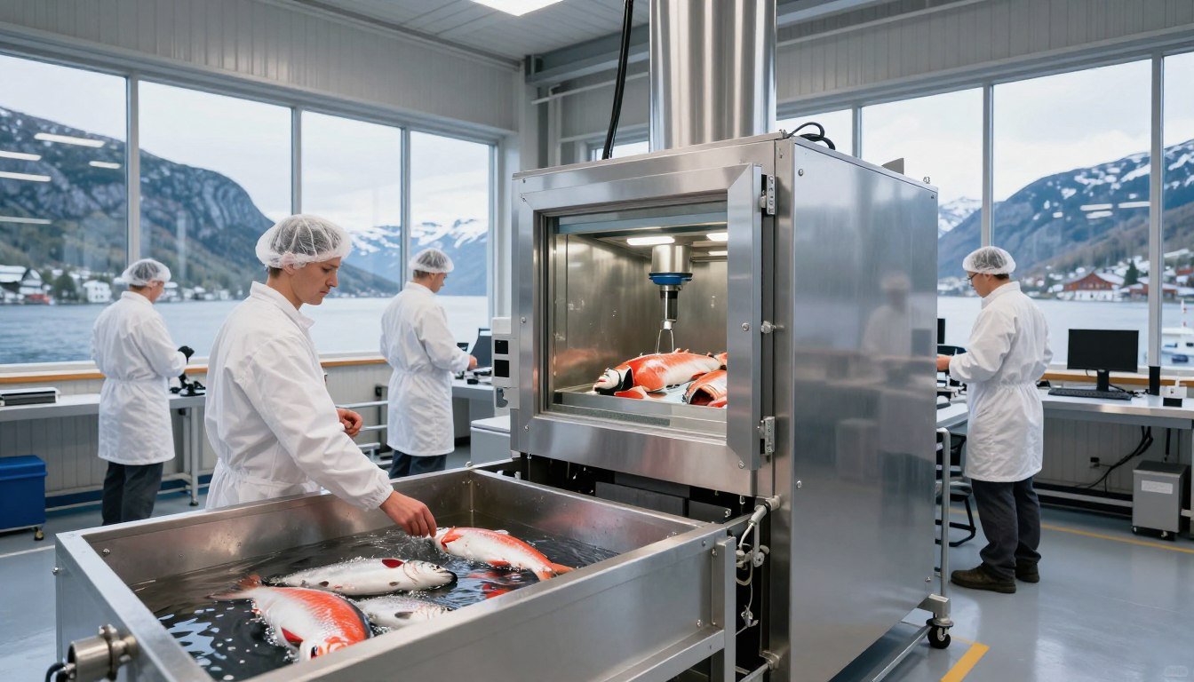 MAIKONG trout feed production in Norwegian aquaculture facility