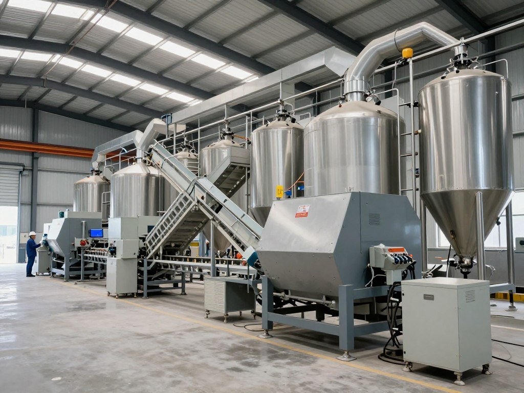 Medium scale commercial pellet production facility