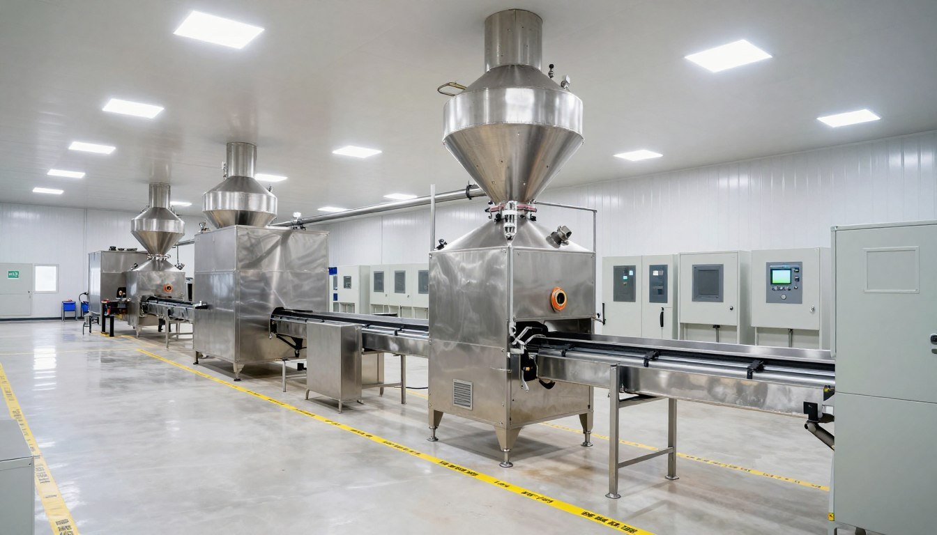 Modern poultry feed production line facility in the Philippines