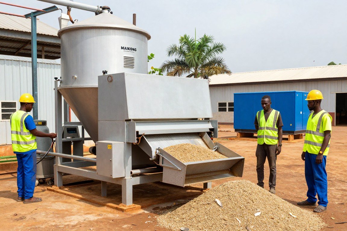 Nigerian catfish feed production facility with MAIKONG equipment