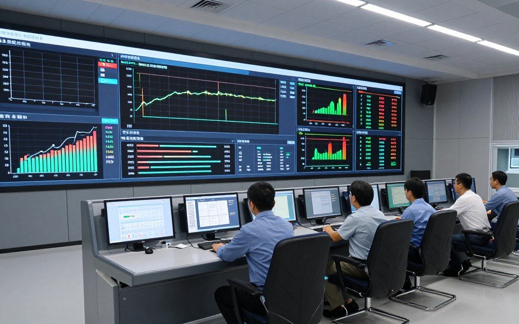 Production efficiency monitoring dashboard