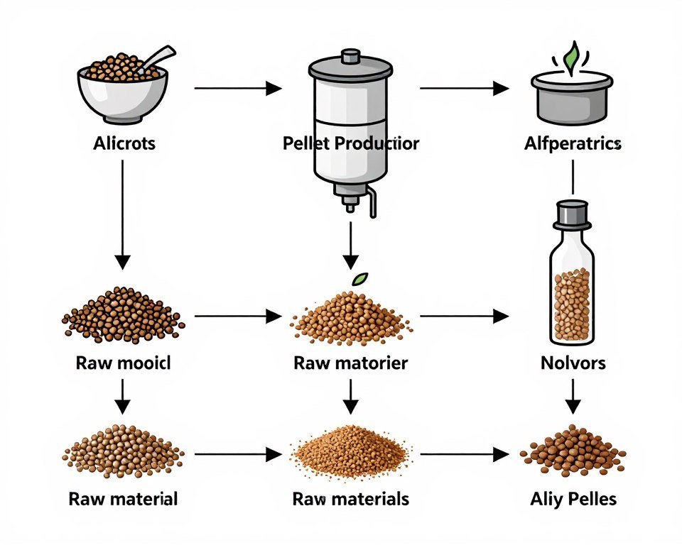 Production line process flow diagram