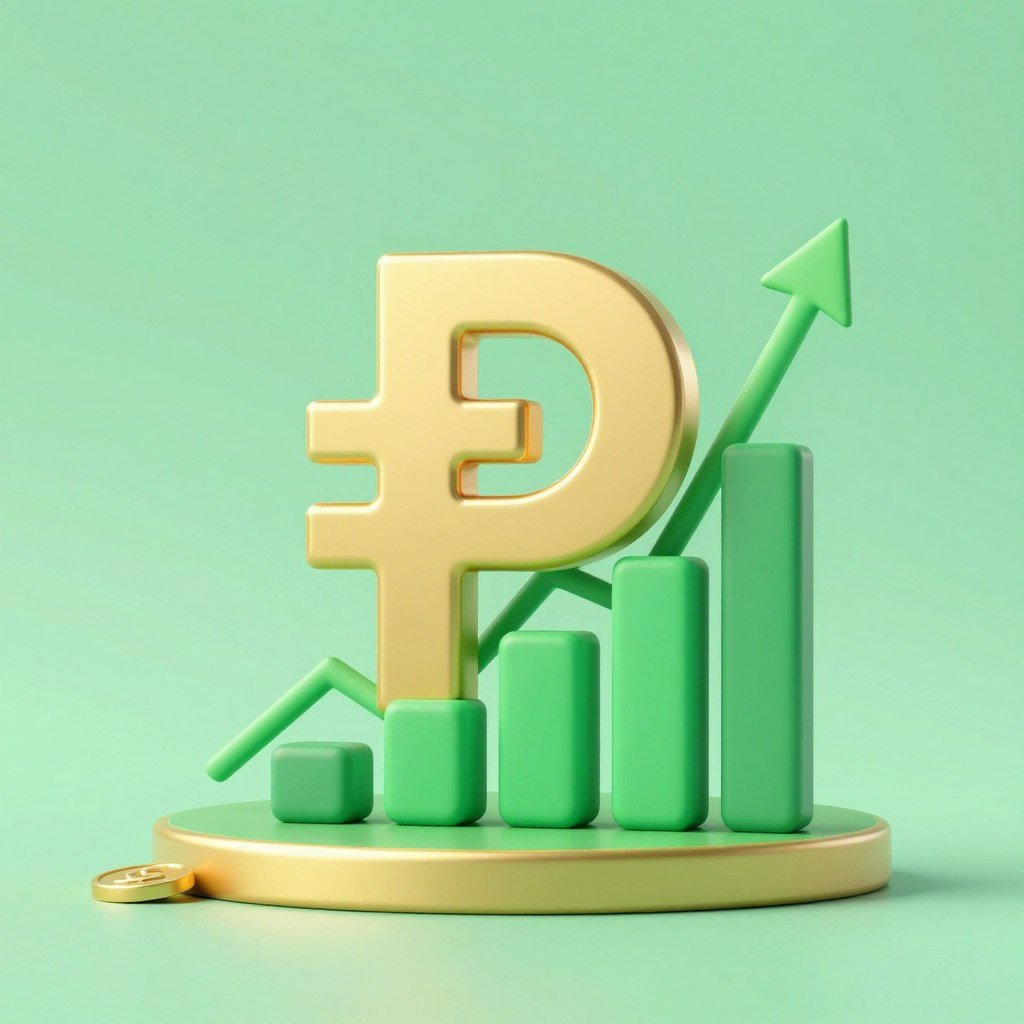 Profit margins icon showing financial success potential