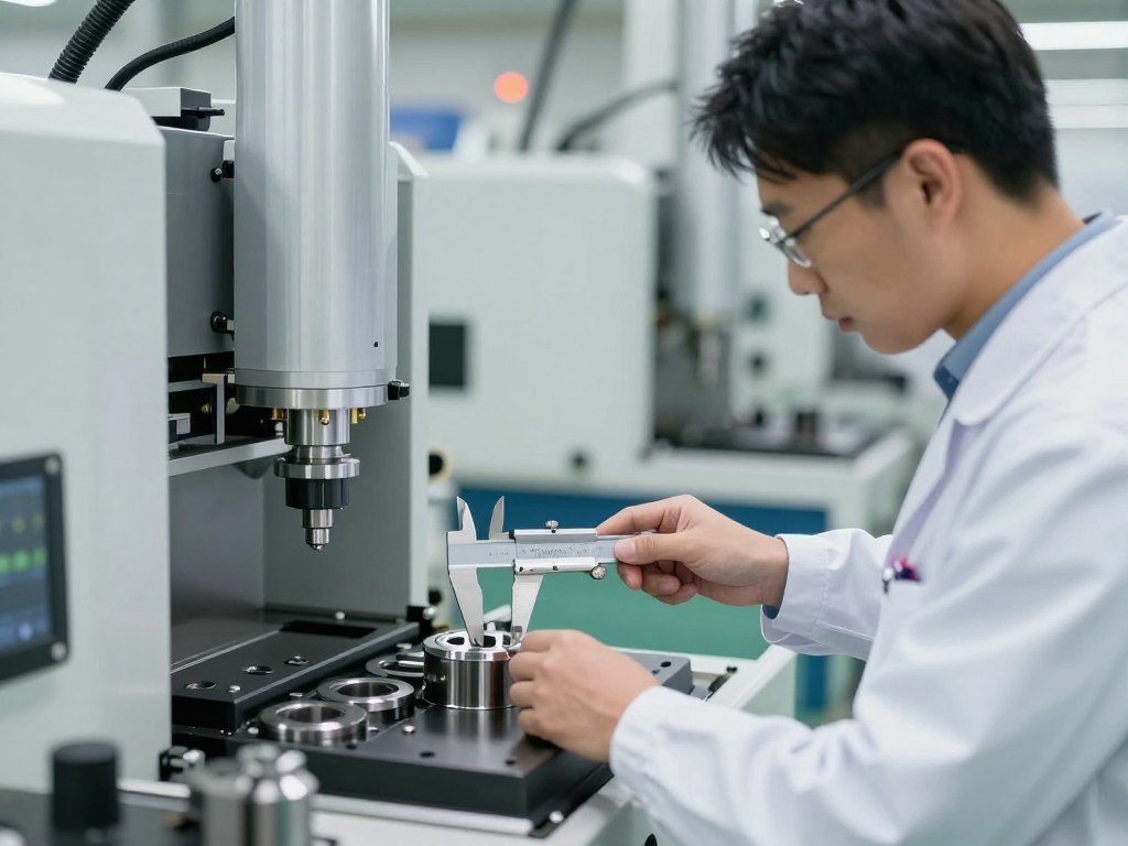 Quality control inspection in manufacturing facility Quality control inspection in manufacturing facility