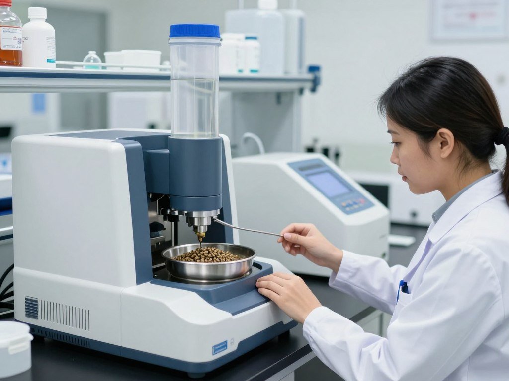 Quality control laboratory for aqua feed testing