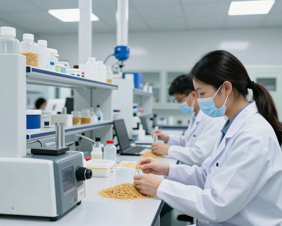 Quality control laboratory for feed testing