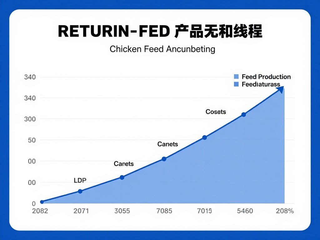 ROI calculation chart for chicken feed production line showing cost savings over time