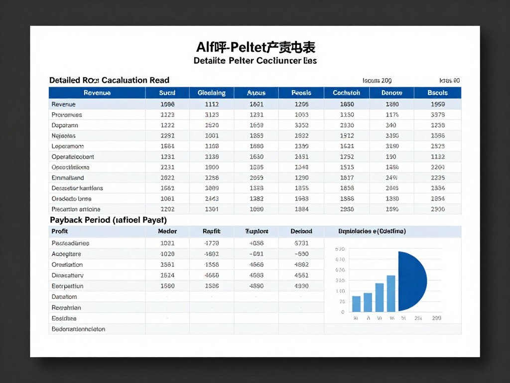 ROI calculation worksheet for pellet production investment