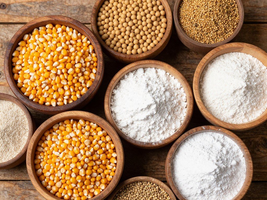 Raw materials for chicken feed including corn and soybean Raw materials for chicken feed including corn and soybean