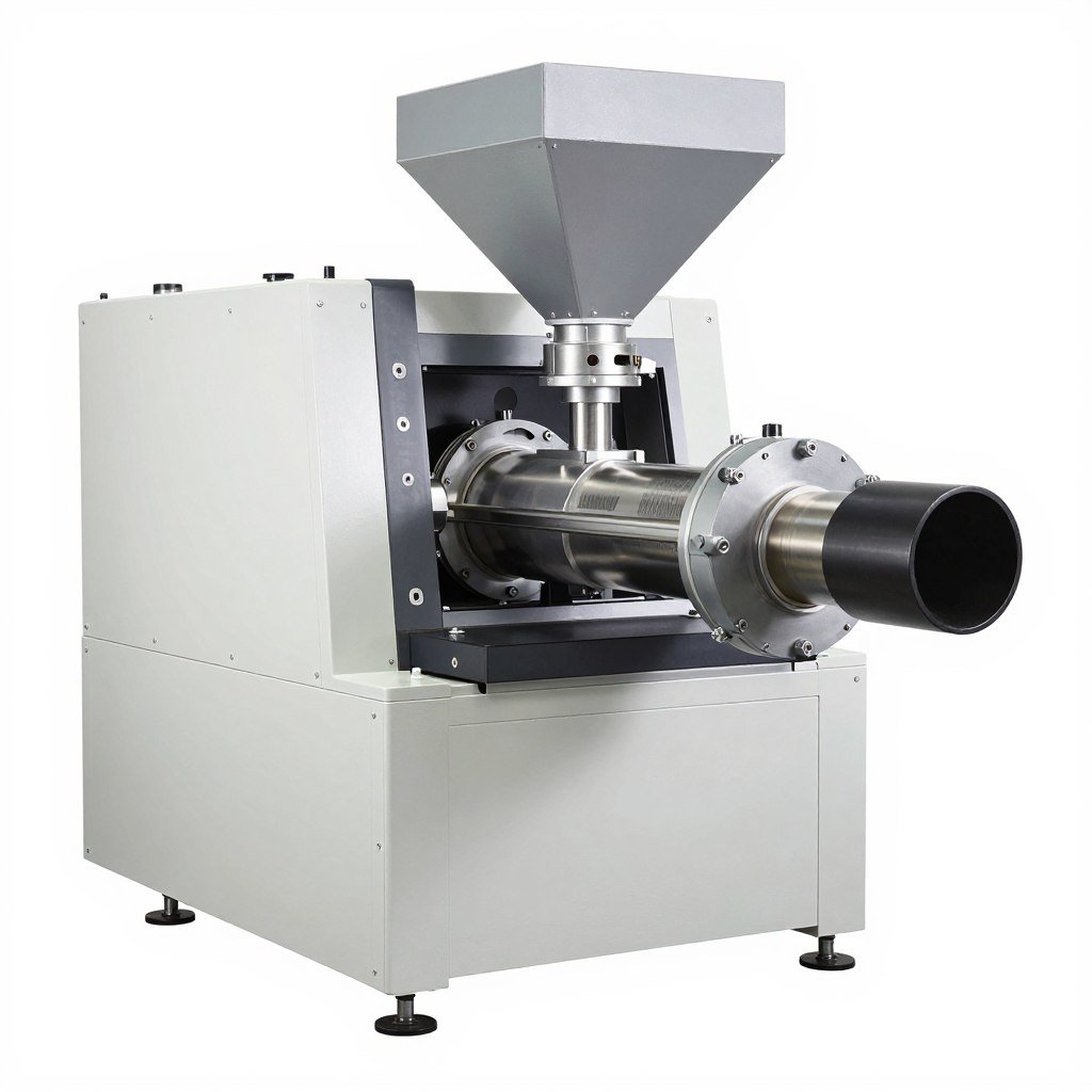 Single screw extruder for specialized aquatic feed
