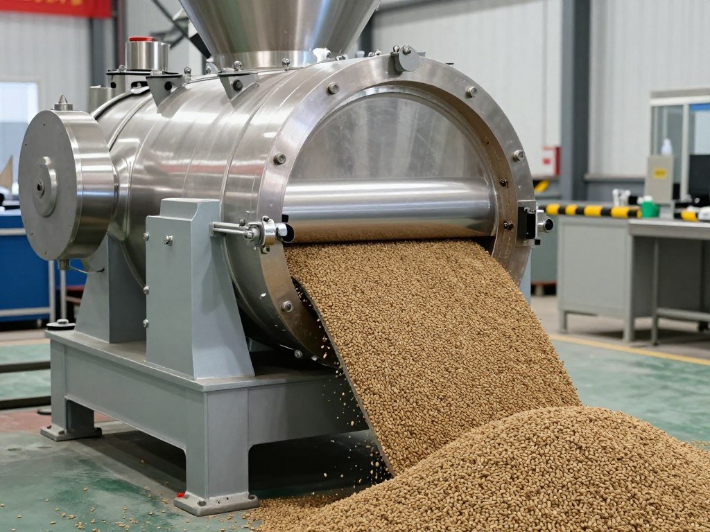 Sinking fish feed pellet mill