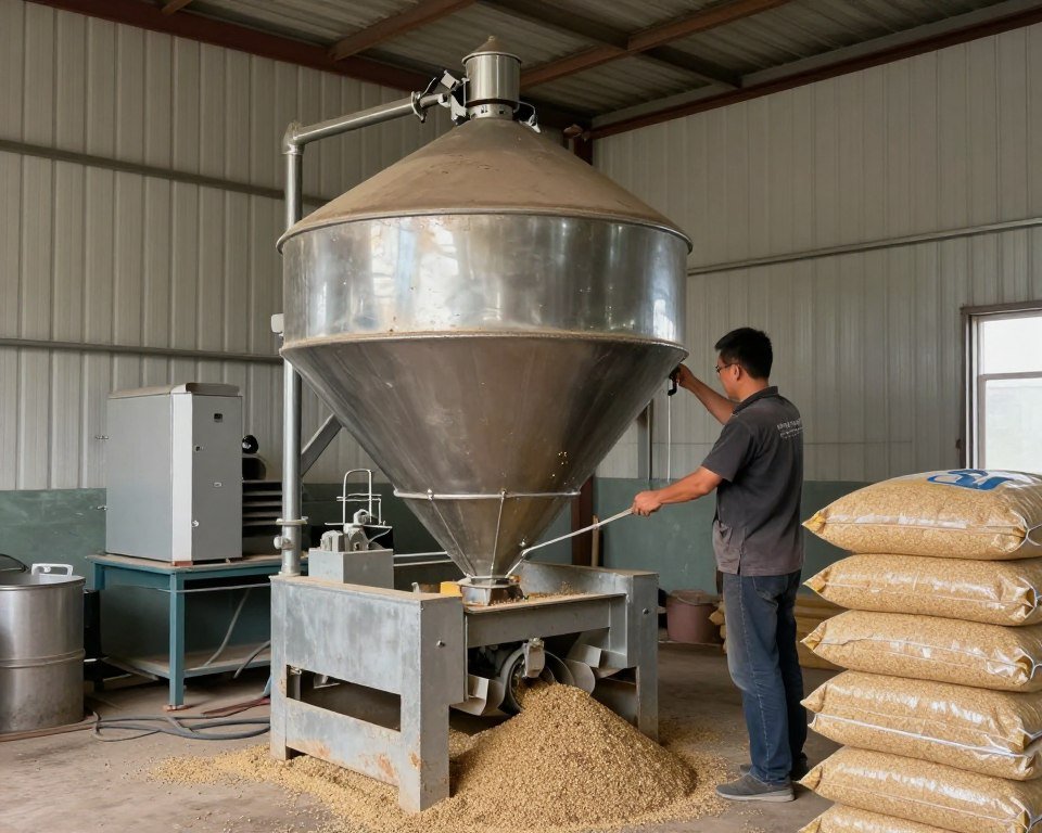 Small feed mill operation