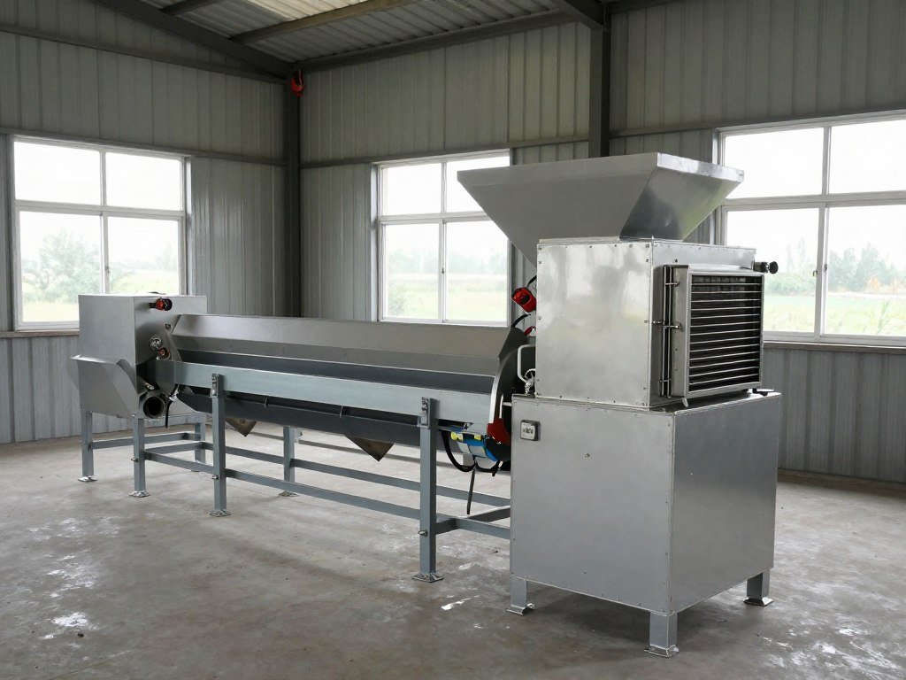 Small scale pellet production setup