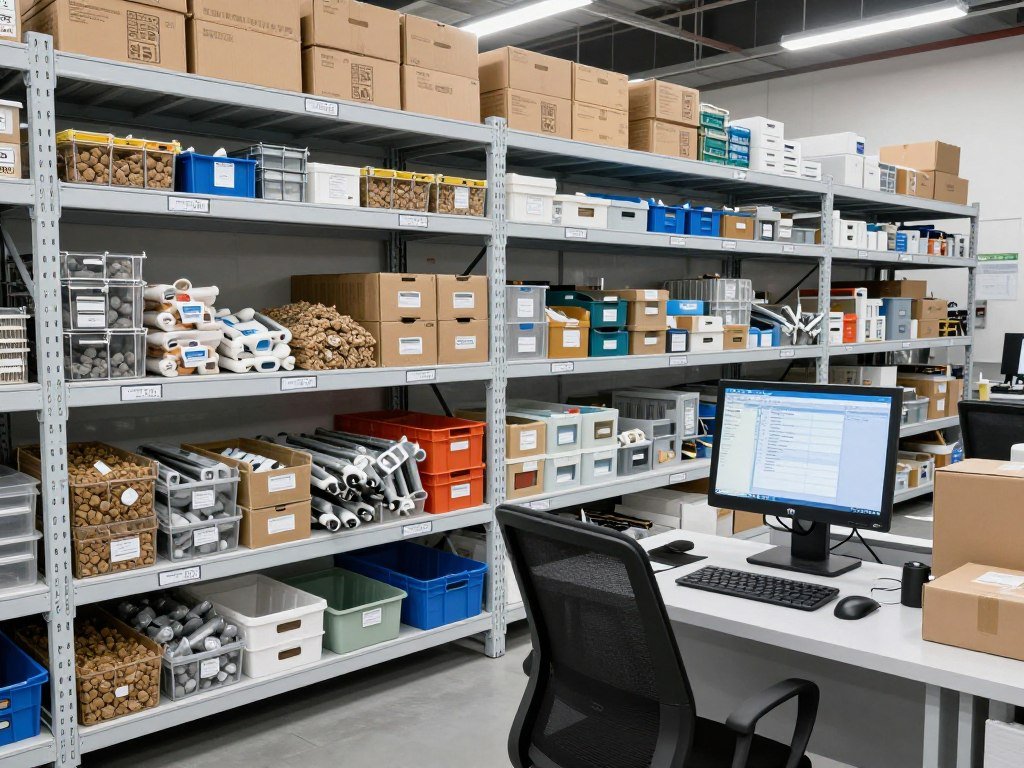 Spare parts inventory warehouse for fish feed equipment