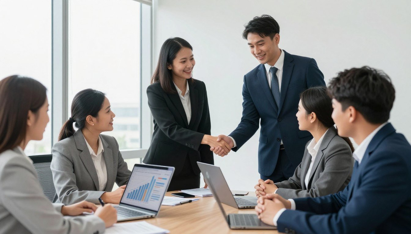 Successful MAIKONG dealer meeting discussing partnership opportunities and business growth