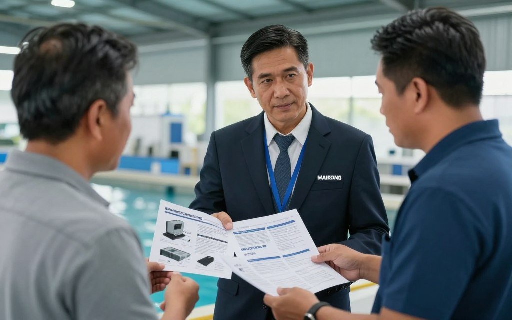 Successful MAIKONG dealer providing customer consultation