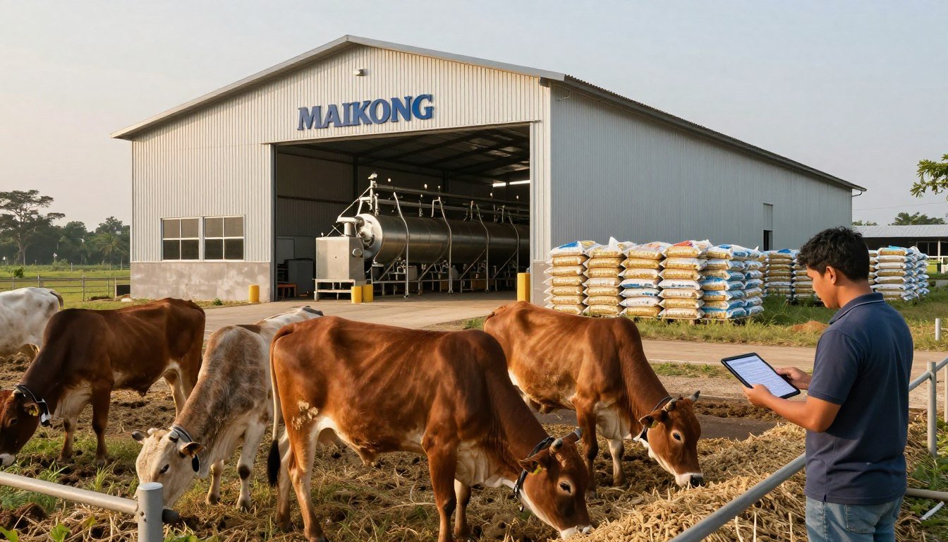 Successful Philippine cattle farm with MAIKONG production line