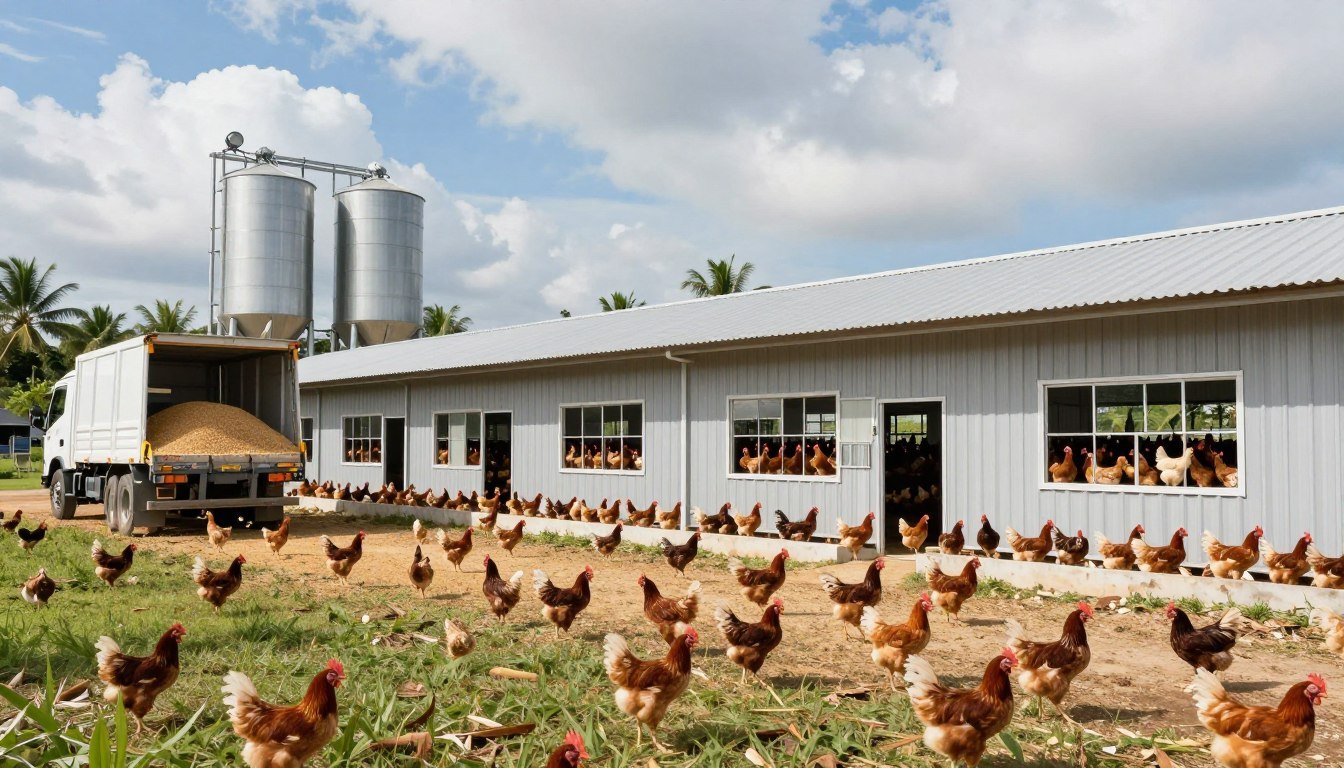 Successful Philippine chicken farm with MAIKONG equipment Successful Philippine chicken farm with MAIKONG equipment