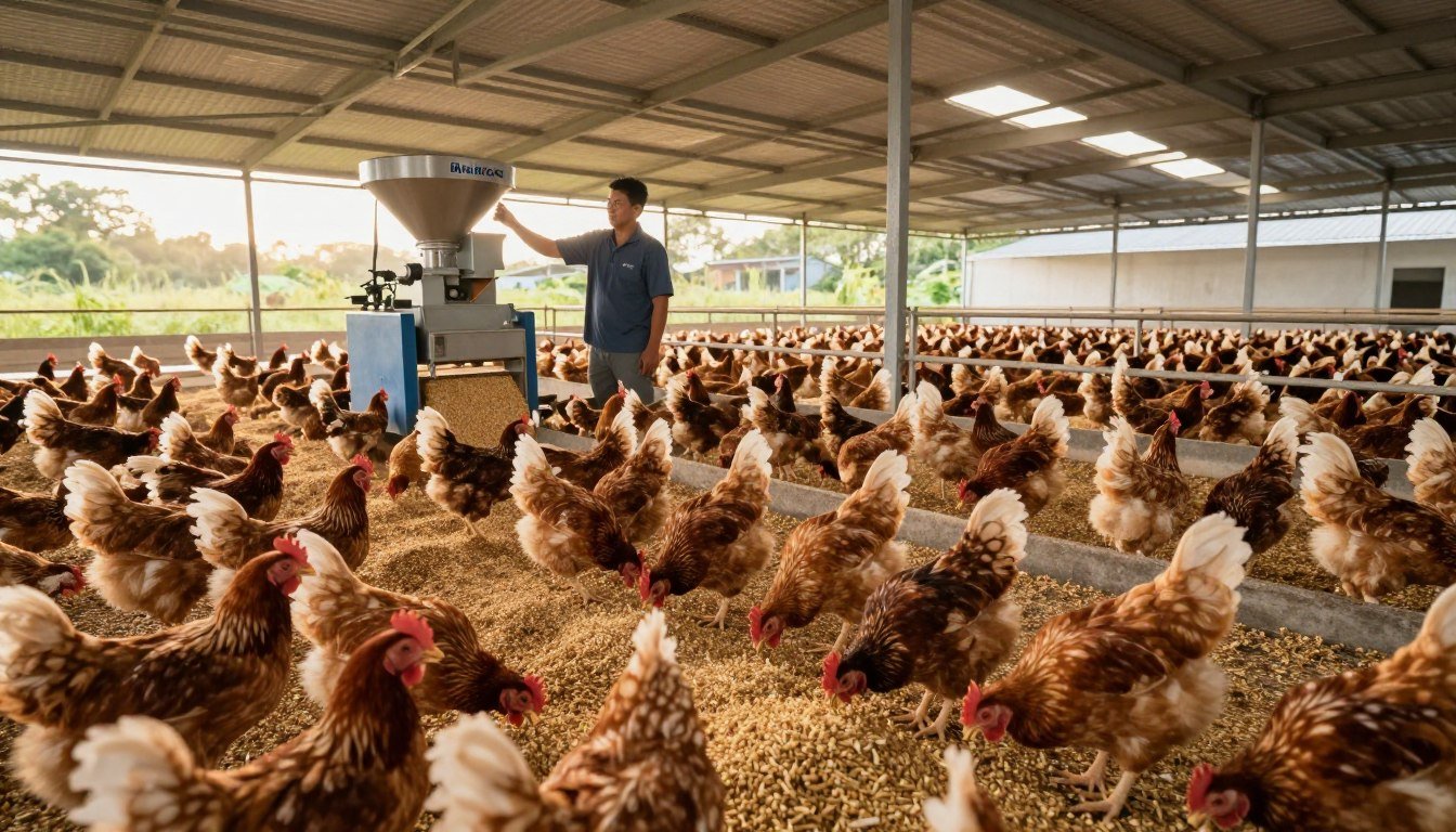 Successful Philippine farm using MAIKONG manual pellet machine