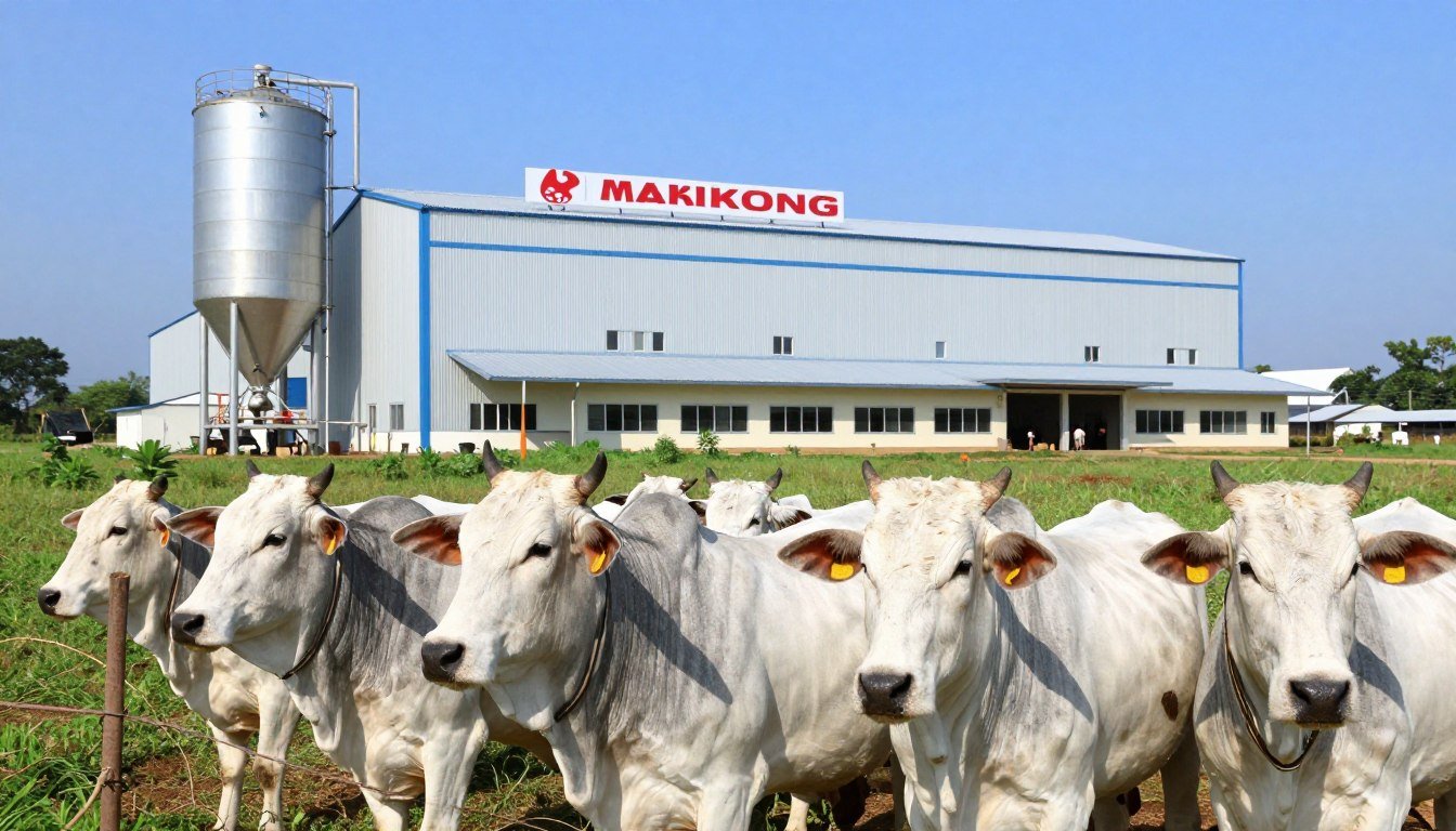 Successful cattle farm with MAIKONG feed production facility